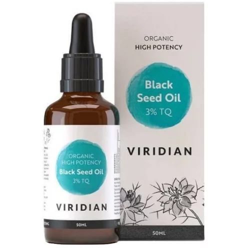 Viridian Nutrition Ekološko visoko potencirano olje semen črne kumine Viridian (50 ml)