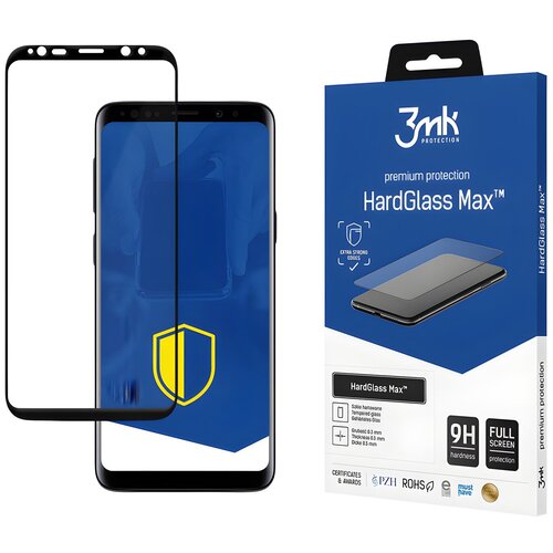 3mk HardGlass Max - za&amp;scaron;titno staklo za Samsung Galaxy S9 - Crna KP20987 Slike