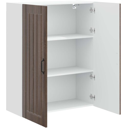  Ormar za Zid Lucca Smeđi hrast 80 x 31 x 100 cm Slike