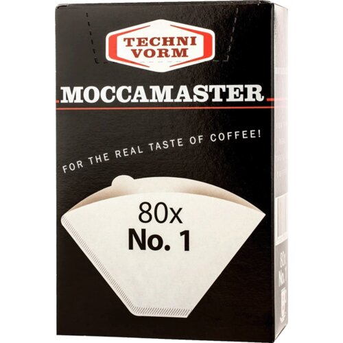 Moccamaster Papirnati filteri za kafu, jednokratni, 80 komada, Bijeli Cijene