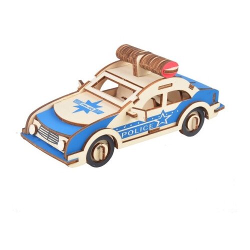  Čarolijashop 3d drvena slagalica - Policijski automobil ( 280) Slike