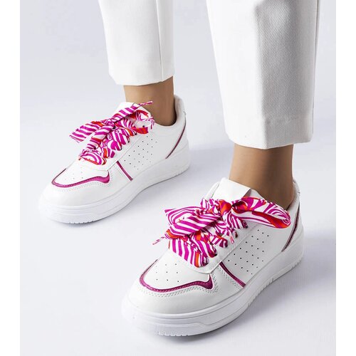 Gemre White sneakers laced with ribbon Pryor Cijene