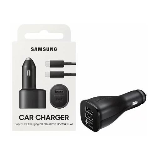 Samsung Dual Car Charger (1xUSB-C 45W 1x USB-A 15W)