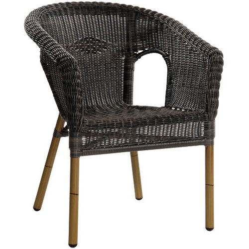 Stolica Royal 5 deluxe dark bamboo round indocoffe Slike