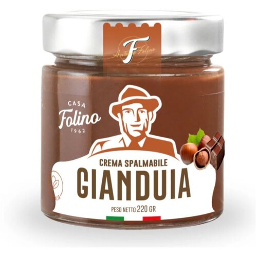 Casa Folino Namaz Gianduia, Bela čokolada, le&amp;scaron;nik i kakao, 220 g Slike