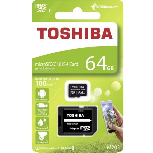 Toshiba SPOMINSKA KARTICA 64GB micro SDHC z adapterjem SD Cene