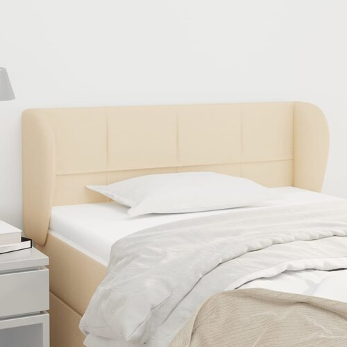 vidaXL Uzglavlje s ušima krem 83x23x78/88 cm od tkanine Cijene