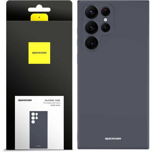 Spacecase SILIKONSKI OVITEK ZA SAMSUNG GALAXY S22 ULTRA ČRN, (21963217) Cene