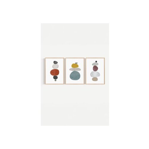 Wallity dekorativna slika Artsycllct42, 33x48cm, 3 dela Slike