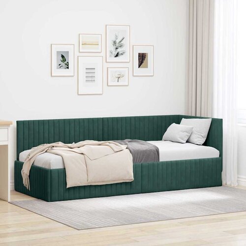 Kutni okvir kreveta Tamnozelena 80 cm x 200 cm Bar&scaron;un Cijene