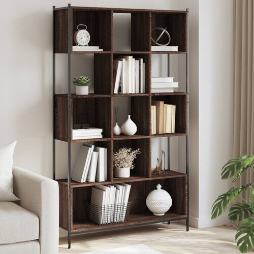 VidaXL Regal za knjige boja hrasta 102x28x172 cm od konstruiranog drva Slike