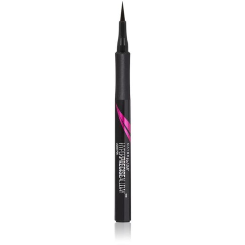 Maybelline hyper Precise All Day mat vodootporni tu&amp;scaron; za oči 1 ml nijansa Black Matte Slike