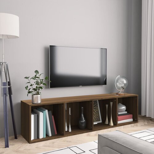 VidaXL ormarić za knjige / tv ormarić boja hrasta 143x30x36 cm drveni Slike