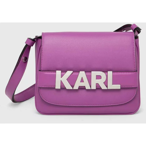 Karl Lagerfeld Torbica vijolična barva