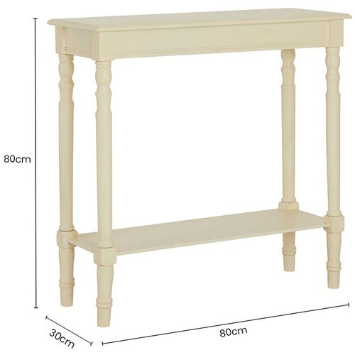Premier Housewares Pomoćni stol od masivnog bora boje slonovače 30x80 cm Heritage &amp;ndash; Slike