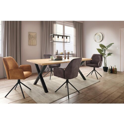 Zandiara jedilna miza oak, divji hrast, 200x100 cm Slike