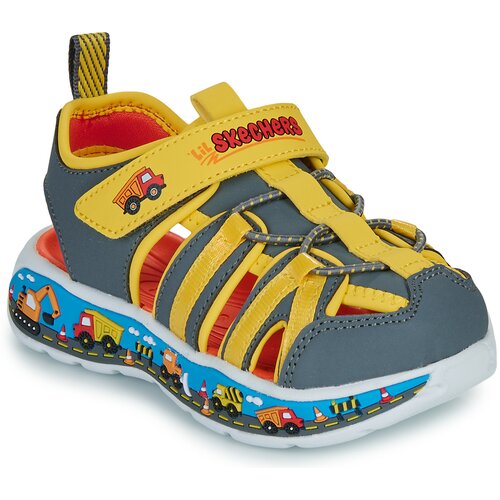 Skechers Sandale za dečake Play Scene Splash, Žuto-sive Cene