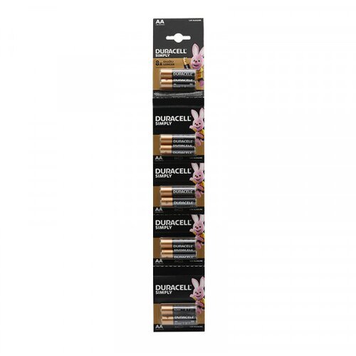 Duracell baterija alkalna 1.5V AA LR6 10/1 Slike