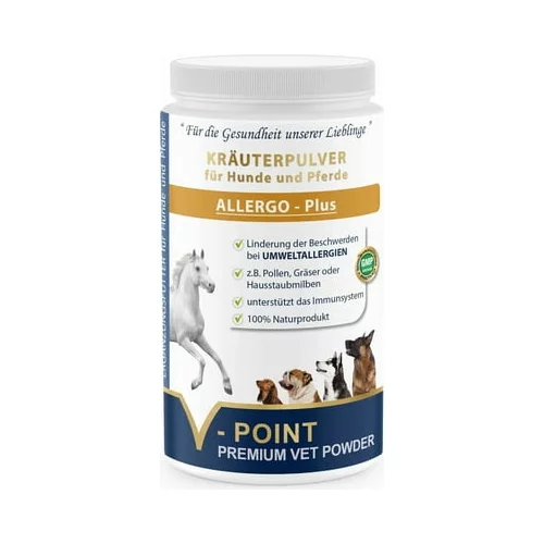 V-POINT ALLERGO PLUS - Premium zeliščni prah za pse in konje