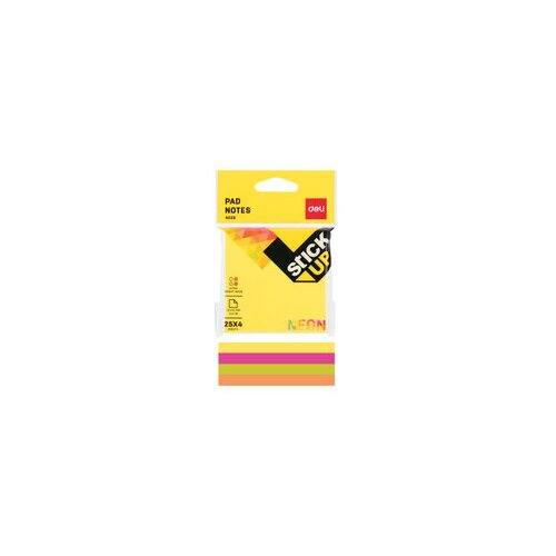 Deli STIKER BLOK NEON 76x76mm, MIX BOJE EA02602 - 25*4 LISTA Cene