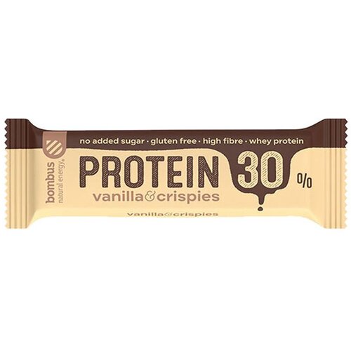 Bombus Natural Energy Bombus Proteinska čokoladica 30% - Hrskava Vanilija 50g Slike