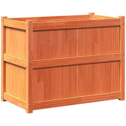 Maison Chic Vrtno cvetlično korito - Cvetlični Lonec voščeno rjavo 90x50x70 cm trdna borovina, (21789739) Cene