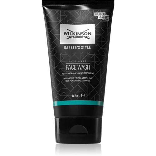 Wilkinson Sword Barbers Style Face Wash hranilna čistilna krema za obraz za moške 147 ml