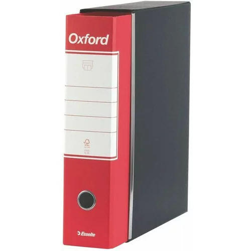 Esselte registrator oxford A4/80 s kutijom, crvena