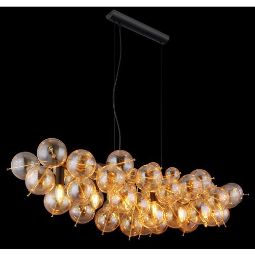 Globo 15633H1A - Luster na sajli UDO 6xE14/25W/230V zlatna Slike