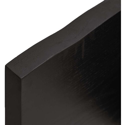 Stolna ploča tamnosmeđa 140x50x(2-4) cm obrađena hrastovina Slike