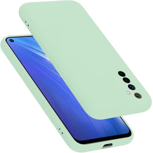 Cadorabo Ohi&scaron;je, združljiv z Realme v tekoči svetlo zeleni barvi - za&scaron;čitni pokrov iz fleksibilnega silikona TPU, (20595456) Cene