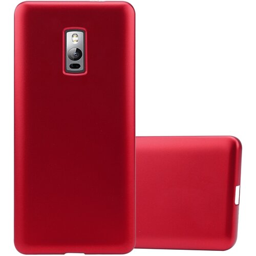 Cadorabo Case, združljiv z OnePlus v kovinsko rdeči - za&scaron;čitni pokrov, narejen iz fleksibilnega silikona TPU, (20583710) Cene