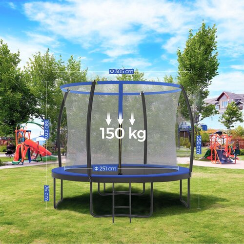Songmics Trampolin premera 366 cm Črno Modra, (5000306926) Slike