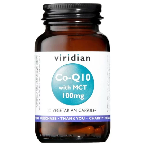 Viridian Nutrition Koencim Q10 z MCT Viridian, 30mg (30 kapsul)