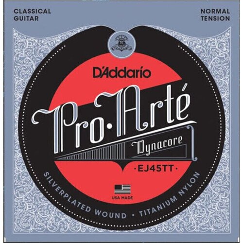 Daddario EJ45TT ProArte Dynacore,Titanium Trebles Normal Tension žice za klasičnu gitaru Cijene