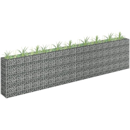 vidaXL Visoka greda gabion pocinkano jeklo 360x30x90 cm Cene