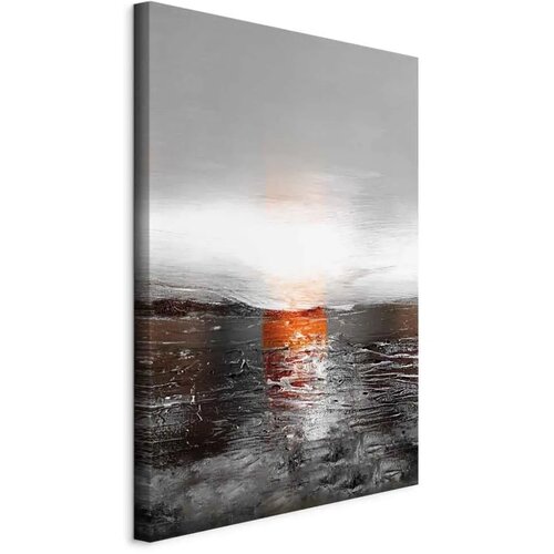  Slika - Reflection of Colors (1-part) - Sunset in Painted Abstract Background 60x90 Cene