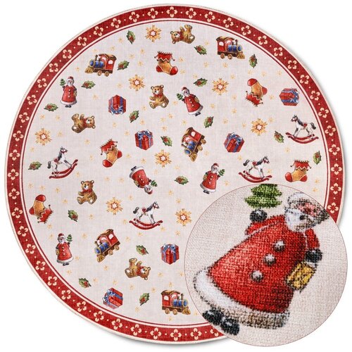 Villeroy &amp;amp; Boch Crveni okrugli tepih s božićnim motivom &amp;oslash; 150 cm Red Christmas &amp;ndash; Slike