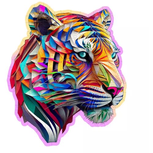 WOODEN CITY Colorful Tiger Wooden Puzzle M (150 Pieces) Slike