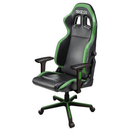 Sparco icon black/fluo green gaming office stolica Slike