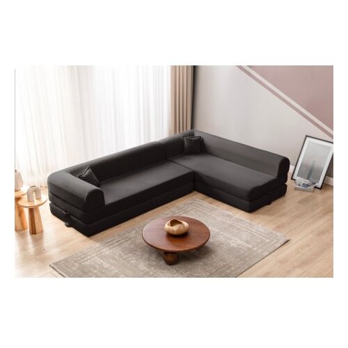Atelier Del Sofa ugaona garnitura legom eco anthracite Slike