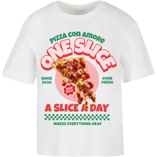 Mister Tee Women's T-shirt Pizza Con Amore white Cene