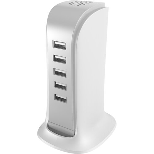  Polnilna postaja Dudao A5EU 25W 5x USB s napajalnim kablom - Bela KP41396 Slike
