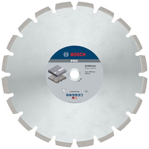 Bosch Dijamantska rezna ploča PRO Asphalt za stone i benzinske testere, otvor 25,4mm 2608603642 Cene