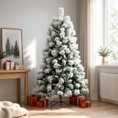  Umjetno božićno drvce s nogom 180 cm PVC i metal Cijene