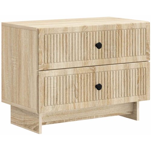 vidaXL Noćni ormar Hrast sonoma 62 x 34 5 x 47 5 cm Konstruirano drvo - Hrast sonoma Cene
