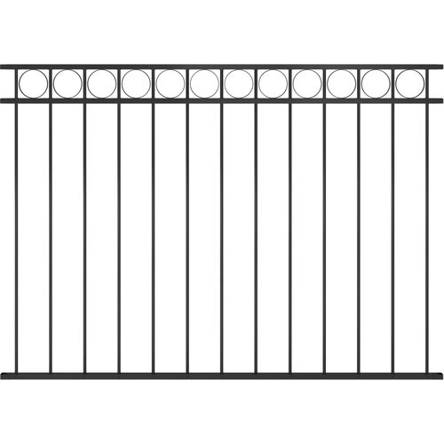 VidaXL Ograjni panel iz jekla 1,7x1,2 m črn Slike