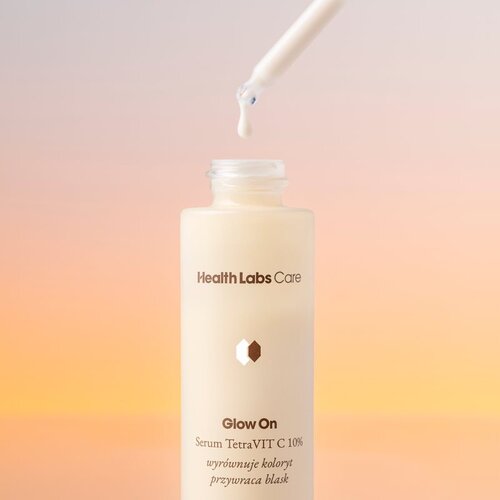 Health Labs Care Glow On TetraVit C 10% Serum serum za lice s vitaminom C 30 ml Slike