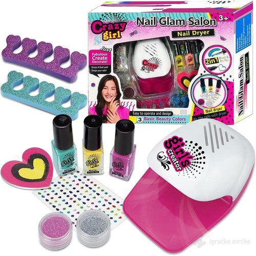 RAZNO set za nokte za decu nail glam slon Cene