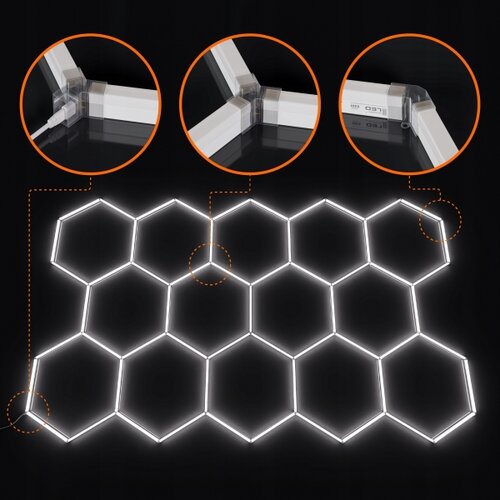  LED stropno svetlo LED/426W/85-265V 6500K 484x243 cm CRI 90 IP54 bela Slike